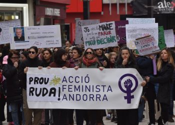 Manifestació d'Acció Feminista. Foto: I. M. (ANA)