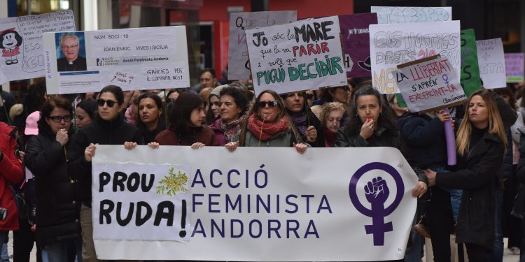 Manifestació d'Acció Feminista. Foto: I. M. (ANA)