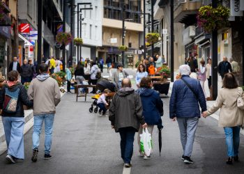 Carrers d'Andorra la Vella sense vehicles. Foto: Comú d'Andorra la Vella