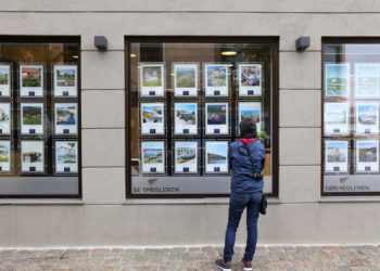 Una dona mira anuncis immobiliaris / Google
