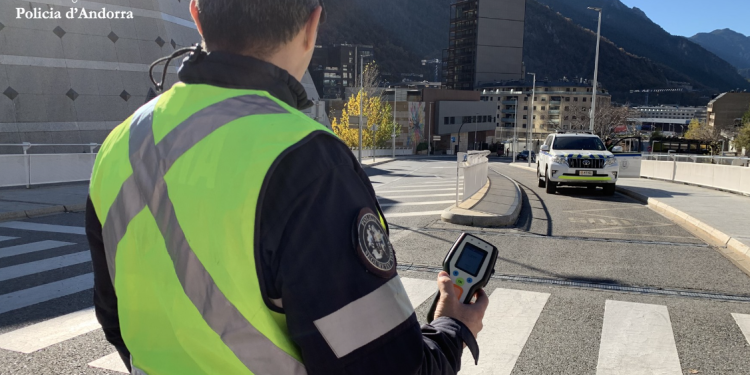 Control de la policia. Foto: Policia d'Andorra