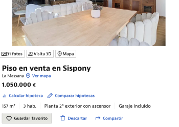 Anunci en un portal immobiliari / Idealista