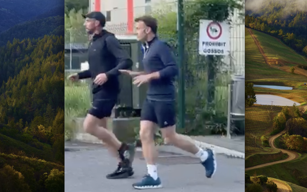 Un frame del vídeo on Macron fa esport / JL
