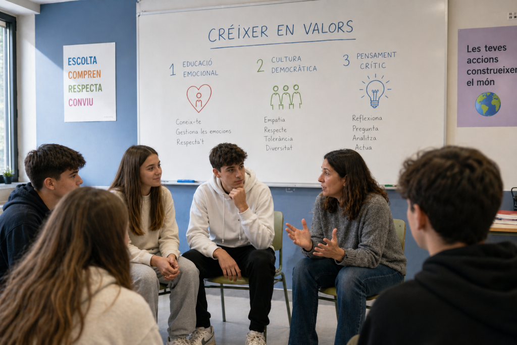 Simulació d'una classe de Créixer en Valors / IA