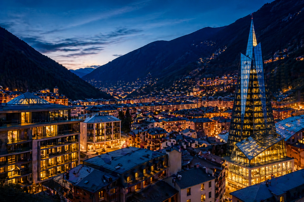Imatge nocturna d'Andorra / Generat