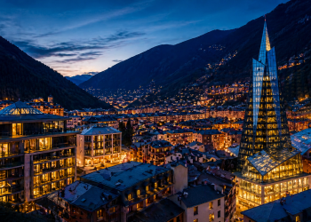 Imatge nocturna d'Andorra / Generat