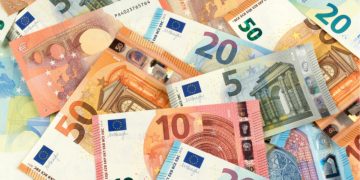 Bitllets d'euro.