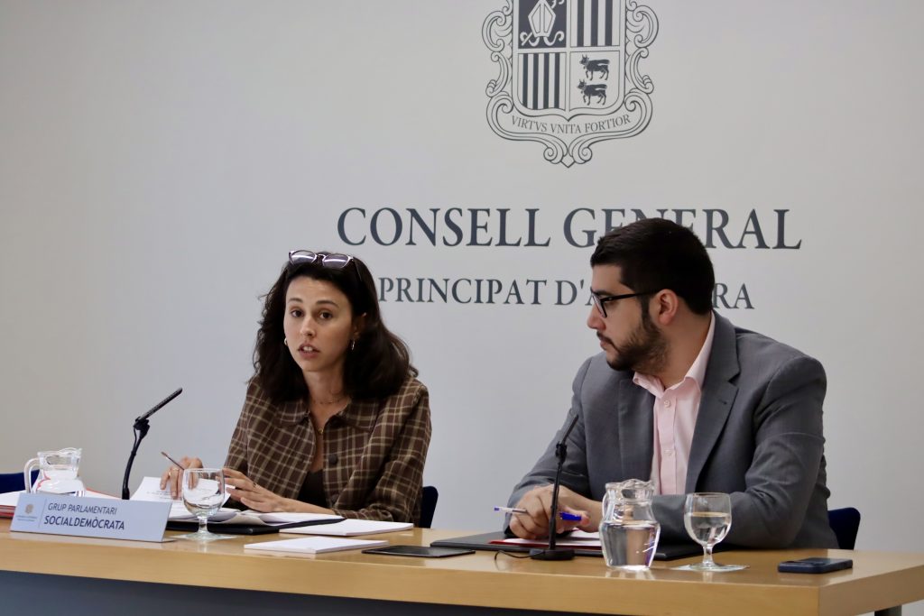 Els consellers del PS, Laia Moliné i Pere Baró. Foto: PS