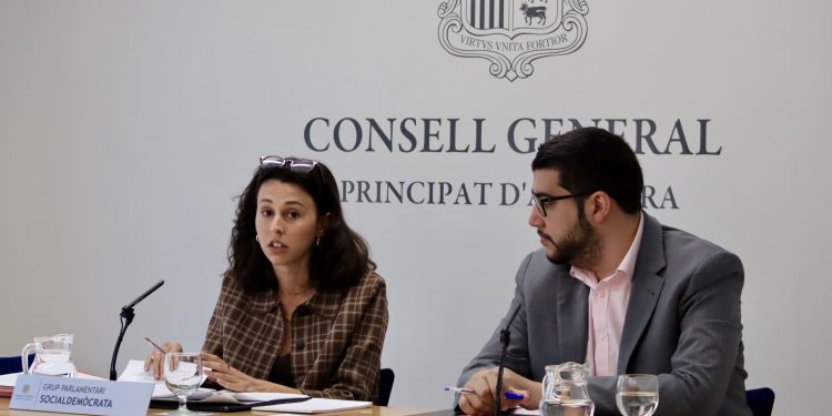 Els consellers del PS, Laia Moliné i Pere Baró. Foto: PS