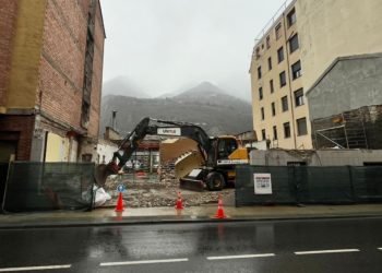 L'enderrocament d'un edifici històric a Andorra la Vella.
