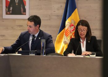 Els cònsols d'Ordino, Eduard Betriu i Maria del Mar Coma (Foto: M. R. ).