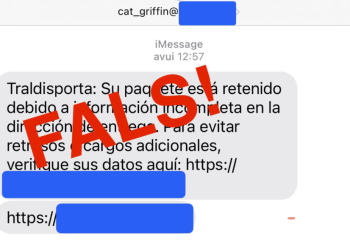 Alerta per una nova campanya de frau: El missatge sobre paquets retinguts que circula pels mòbils