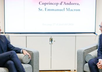 Emmanuel Macron i Xavier Espot