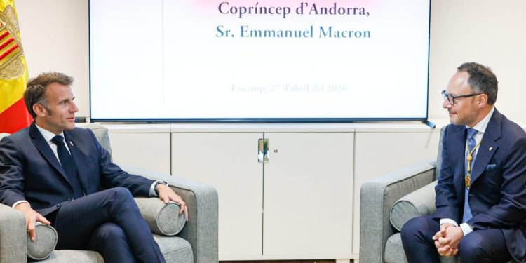 Emmanuel Macron i Xavier Espot