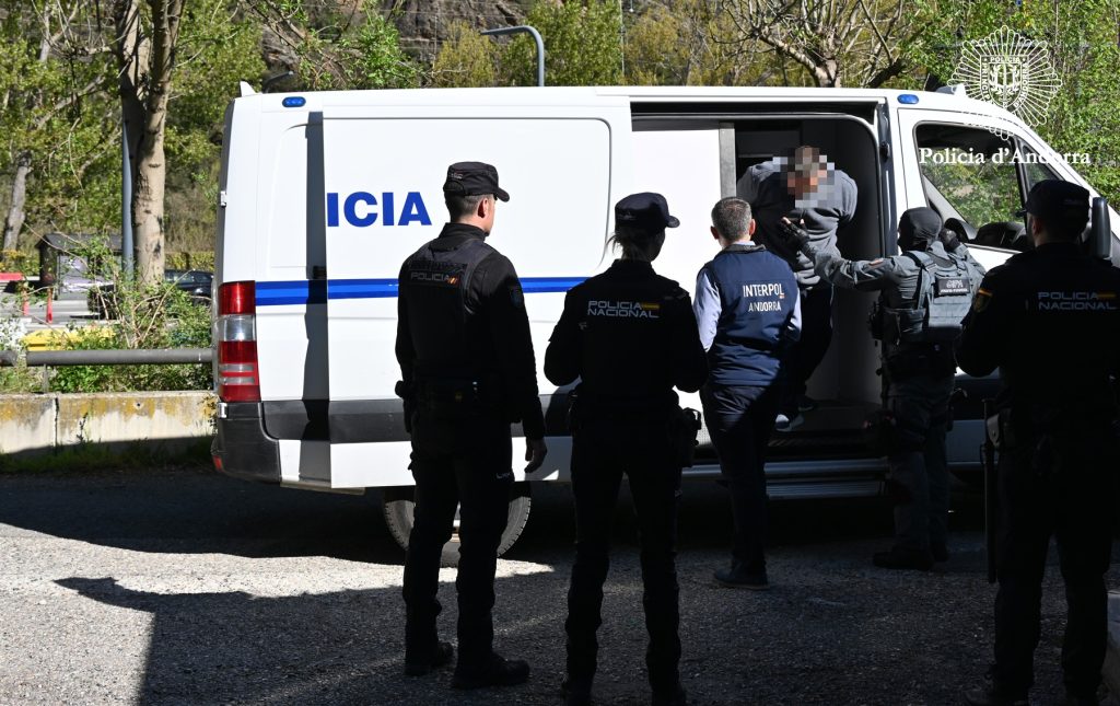 Extradició de la policia. Foto: Policia d'Andorra