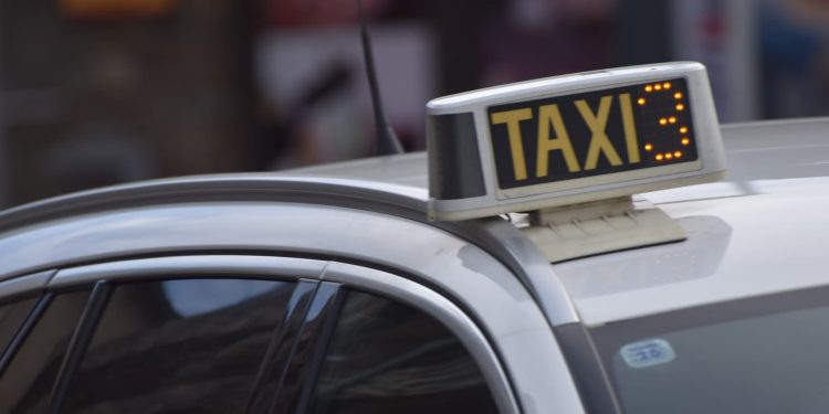 Un taxi en ple servei (Foto: I. M.).