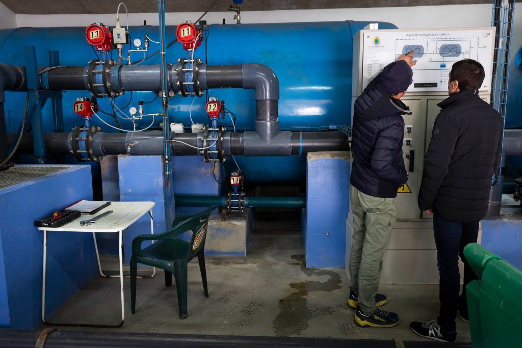 L’estació de tractament i filtració d’aigua potable (ETAP) de la Comella. Foto: Comú d'Andorra la Vella