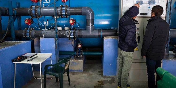 L’estació de tractament i filtració d’aigua potable (ETAP) de la Comella. Foto: Comú d'Andorra la Vella