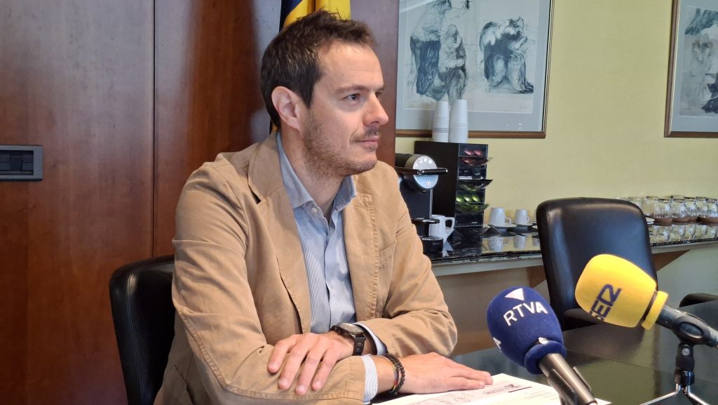 El president de la CASS, Marc Galabert, en roda de premsa. Foto: R. S. (ANA)