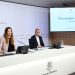 La ministra de Salut, Helena Mas i el professor de la Universitat de Barcelona i assessor en l'elaboració del pla oncològic nacional Josep Maria Borràs, en la presentació del projecte. Foto: SFGA