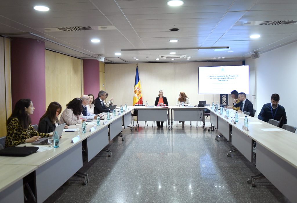 La 19a reunió de la Comissió Nacional de Prevenció de la Violència de Gènere i Domèstica. Foto: SFG