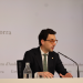El ministre portaveu, Guillem Casal, durant el consell de ministres.