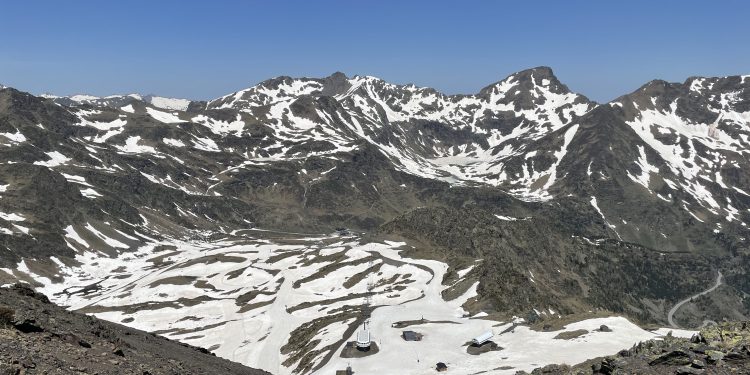 Estat actual de la neu a la Coma d'Arcalís. Foto: Servei Meteorològic