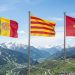 Banderes Andorra Catalunya i Occitània