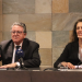 Els consellers de l'oposició, Enric Dolsa i Jordina Bringué.