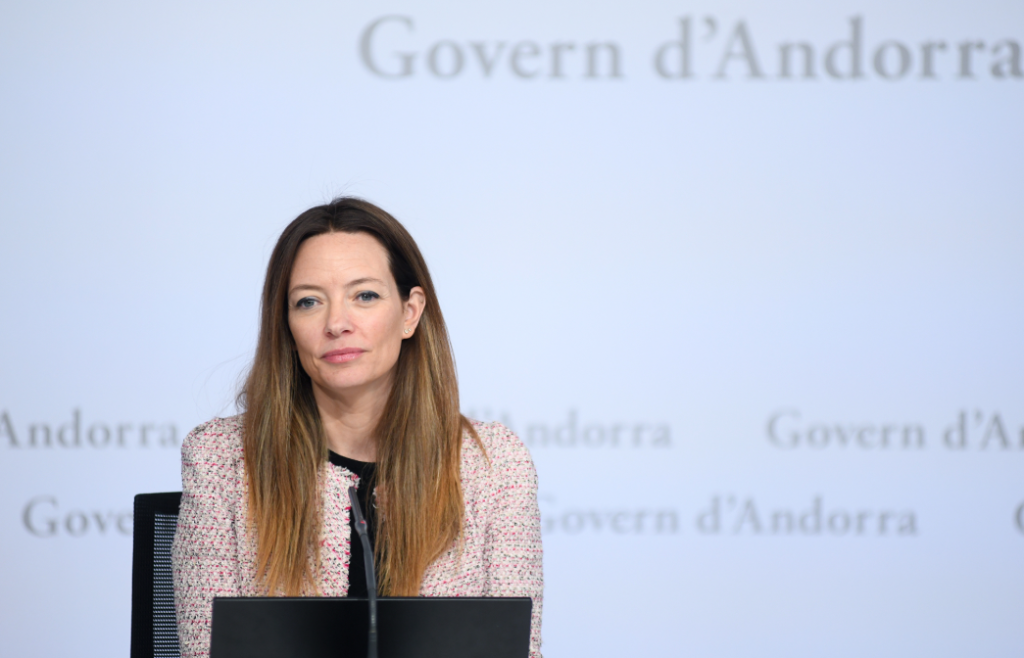 La ministra de Salut, Helena Mas, aquest dijous en roda de premsa.