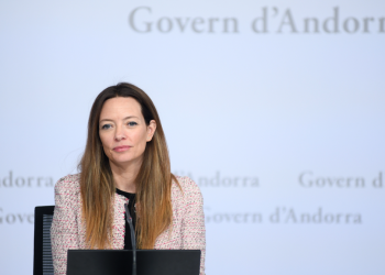 La ministra de Salut, Helena Mas, aquest dijous en roda de premsa.