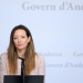 La ministra de Salut, Helena Mas, aquest dijous en roda de premsa.