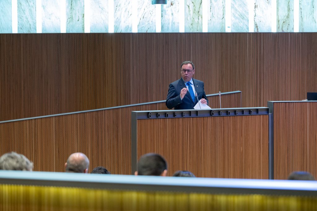 El president del grup parlamentari demòcrata, Jordi Jordana. Foto: Consell General