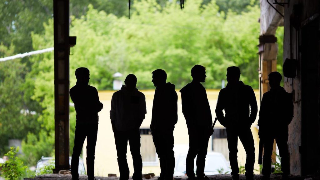 Un grup de joves.