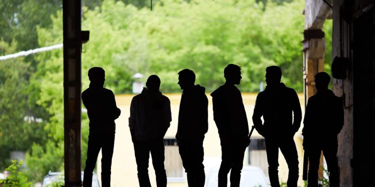 Un grup de joves.