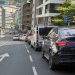 Vehicles acumulats al carrer de la Unió.