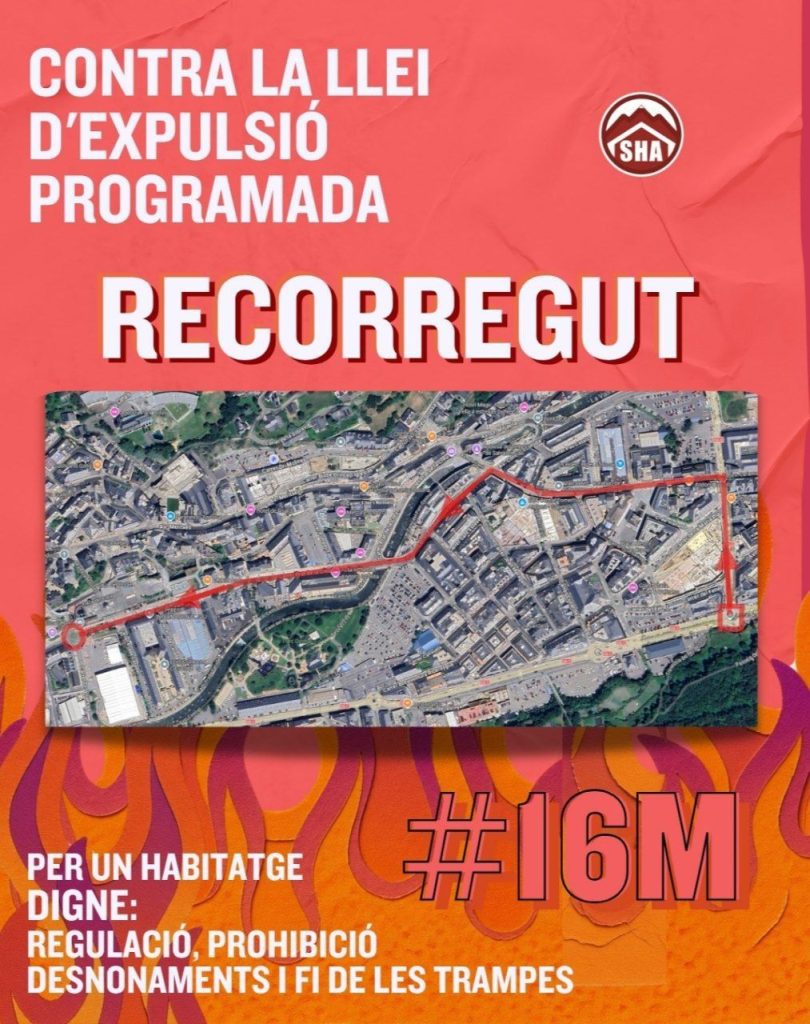 El recorregut que faran els manifestants.