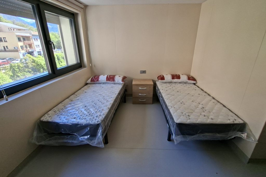 Una habitació doble del centre. Foto: R. S. (ANA)