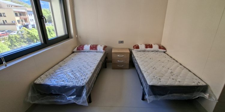 Una habitació doble del centre. Foto: R. S. (ANA)