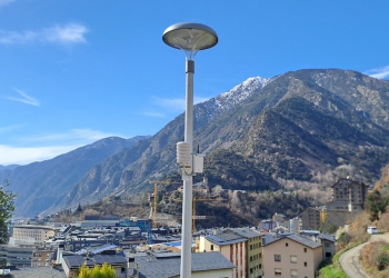 Un dels sensors instal·lats a Escaldes-Engordany.