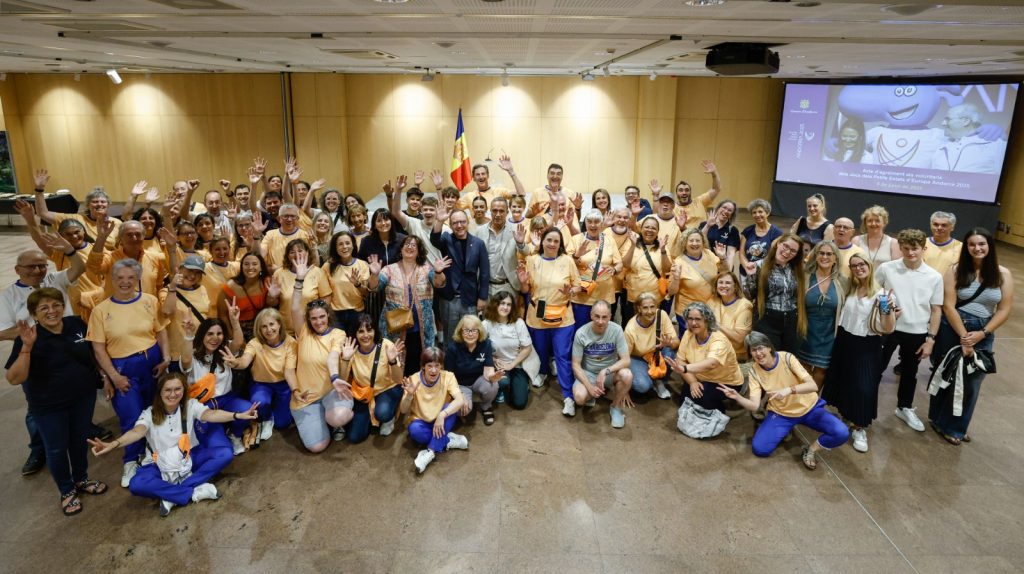 Voluntaris dels Jocs dels Petits Estats que es van celebrar a Andorra. Foto: SFG