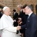 El cap de Govern, Xavier Espot, amb el papa Lleó XIV a Barcelona. Foto: Casa Real
