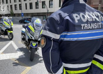 Un agent de trànsit de la policia. Foto: Policia d'Andorra