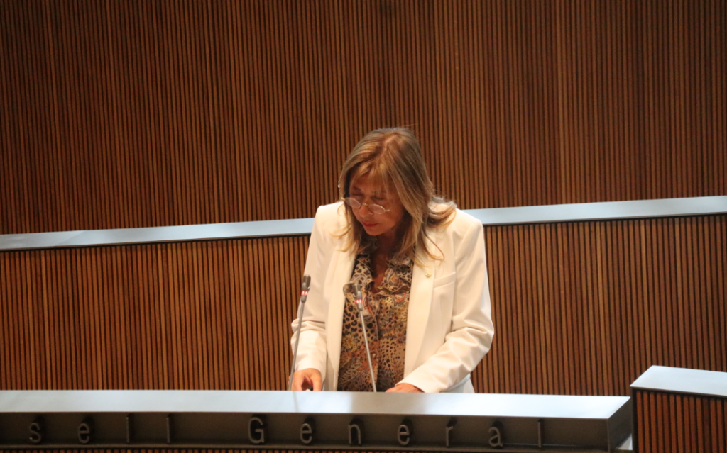 La ministra de Presidència, Economia, Treball i Habitatge, Conxita Marsol.