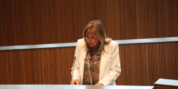 La ministra de Presidència, Economia, Treball i Habitatge, Conxita Marsol.
