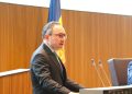 Xavier Espot durant el debat d'orientació / Demòcrates