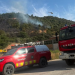 Bombers a la zona de l'incendi.