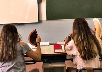 Calor a l'aula.
