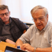 Xavier Altimir i Josep Duró durant la trobada.