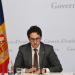 El ministre portaveu, Guillem Casal, durant la roda de premsa.